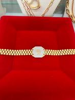 Prachtige 14 karaats gouden rolex design armband, Sieraden, Tassen en Uiterlijk, Armbanden, Ophalen of Verzenden, Nieuw, Goud