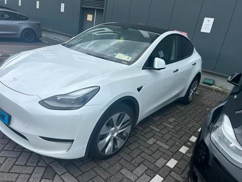 Tesla Model Y 2023 Wit, Auto's, Tesla, Particulier, Model Y, Elektrisch, SUV of Terreinwagen, Automaat, Origineel Nederlands, Wit