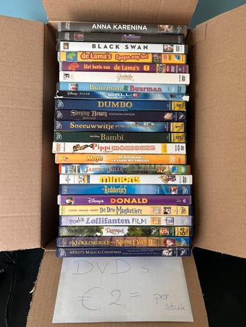 Allerlei Disney dvds en andere titels beschikbaar voor biedingen