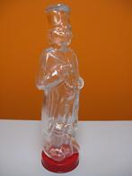 vintage glazen fles wachter soldaat met rode schroefdop, Ophalen of Verzenden