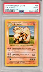 Arcanine Shadowless Psa 9 Base set 1999, Ophalen of Verzenden, Zo goed als nieuw, Losse kaart