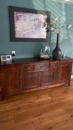 Huiskamerkast massief hout., Huis en Inrichting, Kasten | Dressoirs, Ophalen, Gebruikt, 200 cm of meer, 25 tot 50 cm