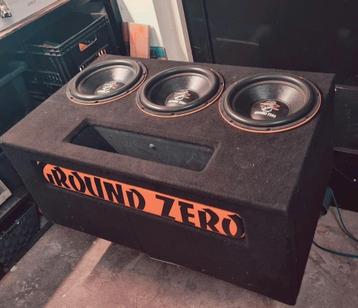 Ground Zero Triple subwoofer custom kist Auto versterker beschikbaar voor biedingen