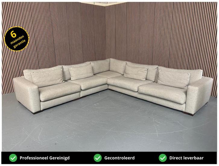 GRATIS LEVERING Hoekbank Enzo Luca 340x320 REFURBISHED, Huis en Inrichting, Banken | Bankstellen, Zo goed als nieuw, Hoekbank