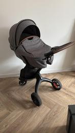 Stokke Xplory V6 Carry Cot Black Melange + cybex cloud Z, Kinderen en Baby's, Kinderwagens en Combinaties, Ophalen, Gebruikt, Kinderwagen