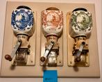 Vintage PeDe Koffiemolens Delft Blauw Set, Ophalen