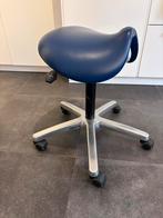 Zadelstoel op wielen blauw, Huis en Inrichting, Krukjes, Ophalen, Gebruikt, Hout