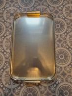 Vintage kaymet Dienblad - Metaal, Huis en Inrichting, Woonaccessoires | Dienbladen, Ophalen of Verzenden, Gebruikt, Rechthoekig