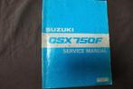 Suzuki GSX750F 1988 motorcycle service manual GSX750 F, Motoren, Handleidingen en Instructieboekjes, Ophalen of Verzenden, Suzuki