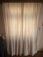 2 x gordijn met band, Huis en Inrichting, Stoffering | Gordijnen en Lamellen, Gebruikt, 100 tot 150 cm, Crème, Ophalen of Verzenden