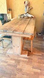Grote gezins tafel steiger hout, Ophalen, 200 cm of meer, Zo goed als nieuw, Vijf personen of meer