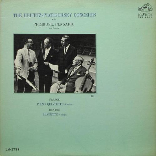 The Heifetz-Piatigorsky Concerts, Cd's en Dvd's, Vinyl | Klassiek, Zo goed als nieuw, 12 inch, Ophalen of Verzenden