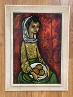 Emaillekunst mesje met fruit Gerard Hack-Rutten vintage, Ophalen of Verzenden