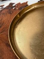 Goudkleurige etagère - 80 cm hoog, Huis en Inrichting, Woonaccessoires | Dienbladen, Ophalen, Gebruikt, Rond, Metaal