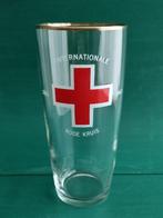 vintage bierglas 100 jaar Internationale Rode Kruis (1963), Ophalen of Verzenden, Gebruikt, Bierglas