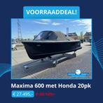Maxima 600 met Honda 20pk (VOORRAADDEAL 27.495) (bj 2025), Watersport en Boten, Sloepen, Nieuw, Overige brandstoffen, 3 tot 6 meter