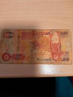 Bankbiljet Zambia 50 kwacha, Postzegels en Munten, Bankbiljetten | Afrika, Los biljet, Zambia, Verzenden