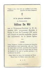 (150) Bidprentje 1957, Verzamelen, Ophalen of Verzenden, Bidprentje
