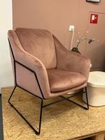 fauteuil roze - fauteuil velvet - velvet fautueil roze, Ophalen, Minder dan 75 cm, Nieuw, 75 tot 100 cm