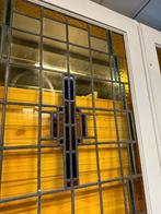 Set schuif / en-suite deuren met glas in lood 215x170cm., Ophalen