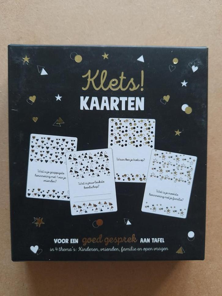 Klets! Kaarten - Voor een goed gesprek, Hobby en Vrije tijd, Gezelschapsspellen | Kaartspellen, Nieuw, Een of twee spelers, Drie of vier spelers
