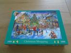 (Kerstpuzzel) HOP: Christmas shopping 1000 stukjes, Hobby en Vrije tijd, Denksport en Puzzels, Ophalen, 500 t/m 1500 stukjes, Gebruikt