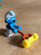 Smurf smurfen, met grasmaaier, Ophalen of Verzenden, Zo goed als nieuw, Verschillende Smurfen