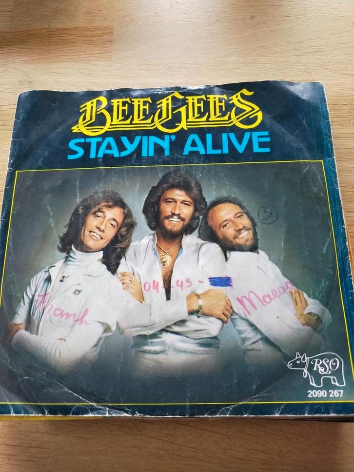 Bee Gees , stayin' Alive, Cd's en Dvd's, Vinyl Singles, Zo goed als nieuw, Pop, Ophalen of Verzenden