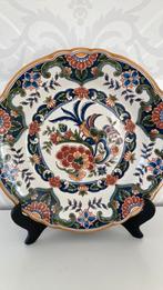 Vintage - Makkum wandbord - vogel bloemen - diameter 27,5 cm, Antiek en Kunst, Ophalen of Verzenden