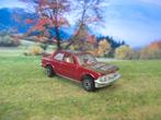 1:62 BMW 320i - Yatming maroon met chromen bumpers #2, Ophalen of Verzenden, Gebruikt, Auto