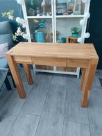 Massief eiken sidetable. Hoog 78cm. Breed 1m. Diep 40cm., Ophalen, Zo goed als nieuw, 25 tot 50 cm, Rechthoekig