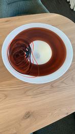 Schaal bruin, oranje , zwart, Antiek en Kunst, Antiek | Glas en Kristal, Ophalen of Verzenden