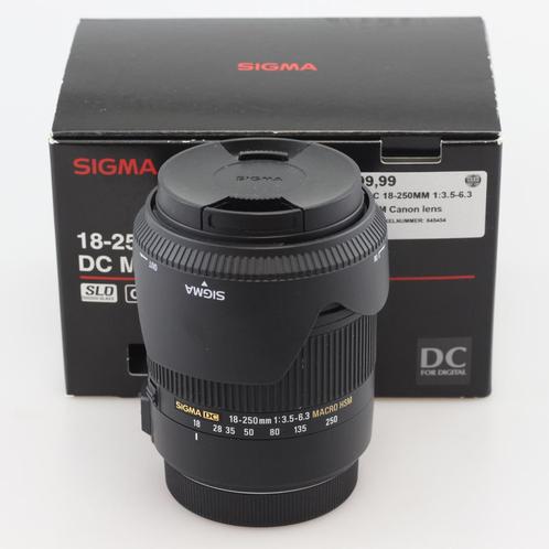 Sigma DC 18-250MM 1:3.5-6.3 Macro HSM Canon lens, Audio, Tv en Foto, Fotografie | Lenzen en Objectieven, Zo goed als nieuw