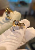 Prachtige Diamant gouden 18k ring 1.57 ct, 18 tot 19, Ophalen of Verzenden, Zo goed als nieuw, Dame