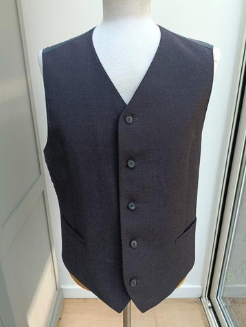 Donker blauw gilet 100% wol maat 52 beschikbaar voor biedingen
