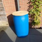 Regenton met houten deksel, 150 liter of meer, Ophalen of Verzenden, Gebruikt, Kunststof