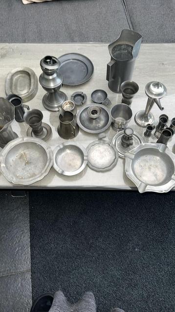 Collectie Tinnen Voorwerpen beschikbaar voor biedingen
