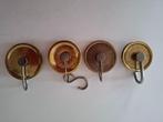 4 Katrollen voor snaar klokken, maten staan in de foto's., Antiek en Kunst, Ophalen of Verzenden