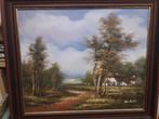 Contrastrijk Landelijk Schilderij van M. Austin,  € 20,00, Ophalen