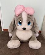 VINTAGE APPLAUSE HONEY DOG SAD SAM GREY WITH PINK BOW, Ophalen of Verzenden, Zo goed als nieuw, Hond