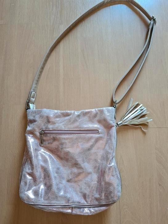 Roze zomerse glimmende schoudertas., Sieraden, Tassen en Uiterlijk, Tassen | Damestassen, Zo goed als nieuw, Schoudertasje, Ophalen of Verzenden