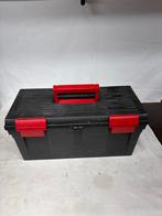 Gereedschapskist - Zwart/Rood, Ophalen of Verzenden, Gevuld, Gebruikt