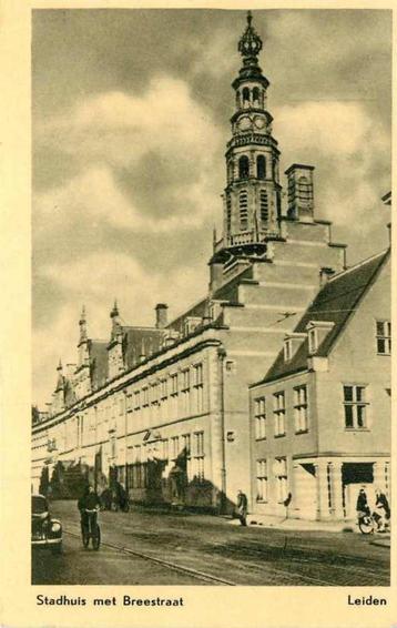 (377-278-021) Leiden Stadhuis met Breestraat beschikbaar voor biedingen