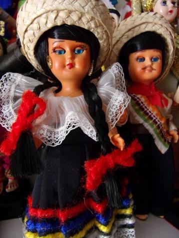 Landen Klederdracht poppen Mexico paartje beschikbaar voor biedingen