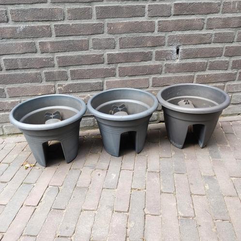 ELHO balkonbalken, Tuin en Terras, Bloembakken en Plantenbakken, Gebruikt, Kunststof, Minder dan 30 cm, Minder dan 60 cm, Rond