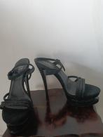 Pleaser glitter naaldhakken met plateau mt 39, Ophalen of Verzenden, Zo goed als nieuw, Zwart