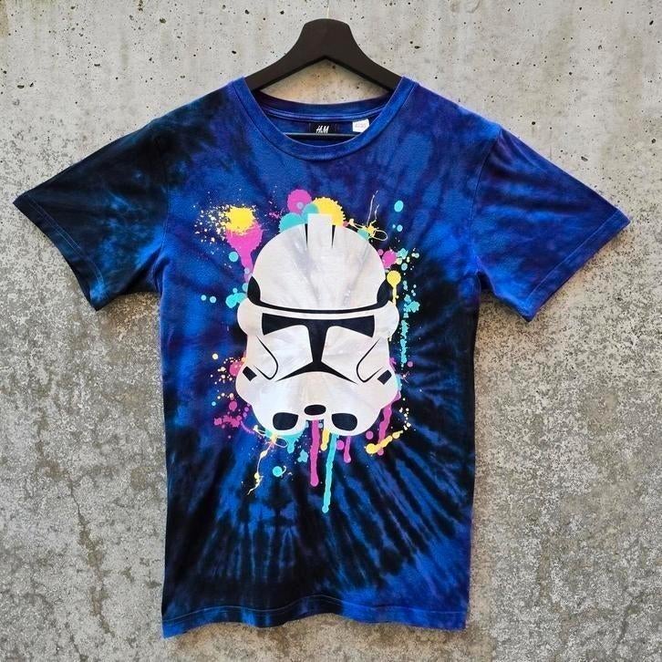 Stormtrooper tie dye graffiti star wars t-shirt maat S, Kleding | Dames, T-shirts, H&M, Paars, Ophalen of Verzenden, Korte mouw