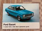 Ford Escort mk2 brochure 2/77 incl RS2000, Verzenden, Zo goed als nieuw, Ford