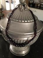 Antieke facet geslepen  op nieuw geregen granaat ketting, Sieraden, Tassen en Uiterlijk, Antieke sieraden, Verzenden, Zilver, Ketting
