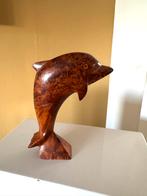 Houten Dolfijn Beeld wortelnoot. Nieuw Chcs, Ophalen of Verzenden